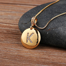 Load image into Gallery viewer, Top Quality Initial Letter Necklace Gold 26 Letters | Charm Necklaces Pendants