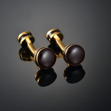 Carica l'immagine nel visualizzatore di Gallery, New Arrive Shirt Cufflinks Festival Christmas Cuff Links For Wedding Party FashionWooden/Knot/Dragon Men Sleeve Shirt Cufflinks