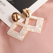 Ladda upp bild till gallerivisning, New Fashion Round Dangle Drop Korean Earrings For Women | Geometric Round Heart Gold Earring 2020