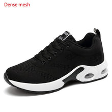 Indlæs billede til gallerivisning Women Lightweight Sneakers Air Cushion Ladies Trainers Basket Tenis Casual White Platform Flat Sneakers Breathable Mesh Comfort