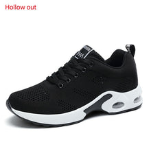Indlæs billede til gallerivisning Women Lightweight Sneakers Air Cushion Ladies Trainers Basket Tenis Casual White Platform Flat Sneakers Breathable Mesh Comfort