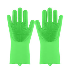 Load image into Gallery viewer, Magic Silicone Dishwashing Scrubber | Sponge Rubber Scrub Gloves Kitchen Cleaning