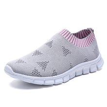 Load image into Gallery viewer, Women Shoes Plus Size Sneakers Women Breathable Mesh Sports Shoes Female Slip On Platform Sneakers White Knit Sock Shoes Casual