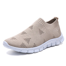 Load image into Gallery viewer, Women Shoes Plus Size Sneakers Women Breathable Mesh Sports Shoes Female Slip On Platform Sneakers White Knit Sock Shoes Casual