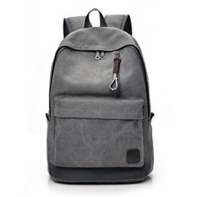 Load image into Gallery viewer, DIDA BEAR 2018 Women Men Canvas Backpacks Large School Bags For Teenager Boys Girls Travel Laptop Backbag Mochila Rucksack Grey