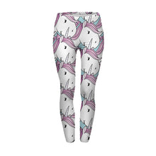 Indlæs billede til gallerivisning High Waist Casual Leggings Fashion Design Unicorn Stars Printing
