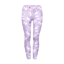 Indlæs billede til gallerivisning High Waist Casual Leggings Fashion Design Unicorn Stars Printing
