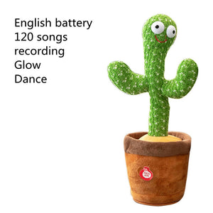 Lovely Talking Toy Dancing Cactus | Sound Record Repeat Toy | Best Christmas Gift for Your Kid