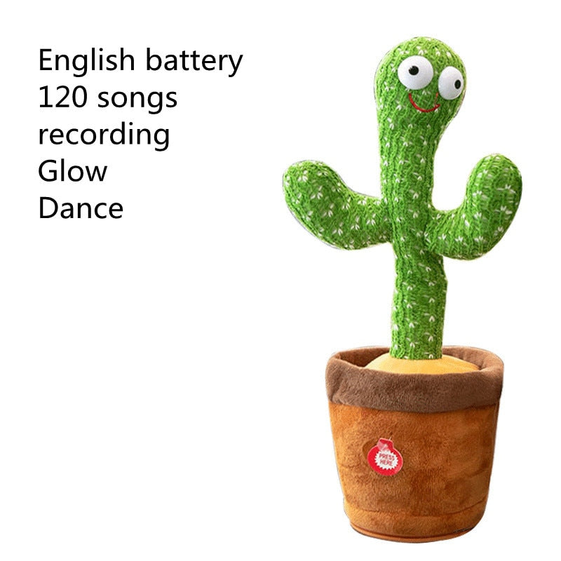 Lovely Talking Toy Dancing Cactus | Sound Record Repeat Toy | Best Christmas Gift for Your Kid