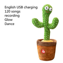 Cargar imagen en el visor de la galería, Lovely Talking Toy Dancing Cactus | Sound Record Repeat Toy | Best Christmas Gift for Your Kid
