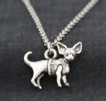 Load image into Gallery viewer, Chihuahua Dog Pendant Necklace
