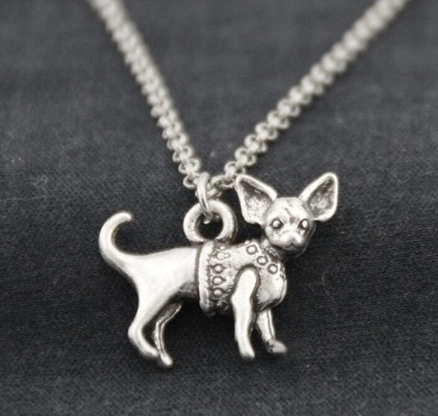 Chihuahua Dog Pendant Necklace