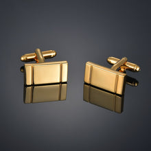 Cargar imagen en el visor de la galería, Quality Gold Color Cufflinks Letters/Alien/Square/Dragon/Maple leaves/Balance/Name Cuff Links for mens French bouton manchette
