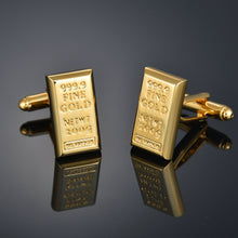 Carica l&#39;immagine nel visualizzatore di Gallery, Quality Gold Color Cufflinks Letters/Alien/Square/Dragon/Maple leaves/Balance/Name Cuff Links for mens French bouton manchette
