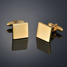 Cargar imagen en el visor de la galería, Quality Gold Color Cufflinks Letters/Alien/Square/Dragon/Maple leaves/Balance/Name Cuff Links for mens French bouton manchette
