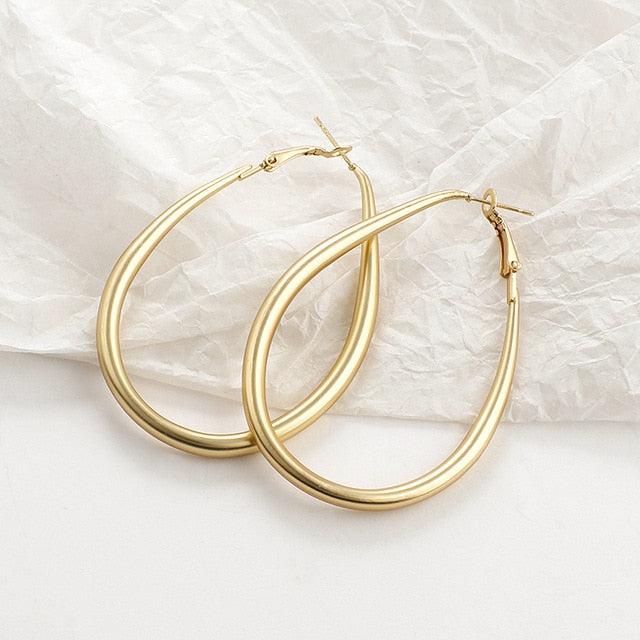 AENSOA 2020 New Gold Color Earrings For Women Multiple Trendy Round Geometric Drop Statement Earrings Fashion Party Jewelry Gift