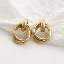 Lataa kuva Galleria-katseluun, AENSOA 2020 New Gold Color Earrings For Women Multiple Trendy Round Geometric Drop Statement Earrings Fashion Party Jewelry Gift
