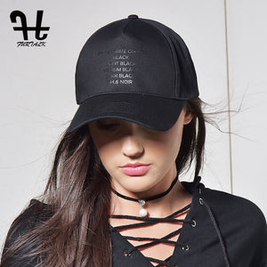 FURTALK Black Caps for Women Men Baseball Cap Fashion Brand Summer Snapback Adjustable Hip Hop Cap Female Dad Snapback Hats 2019