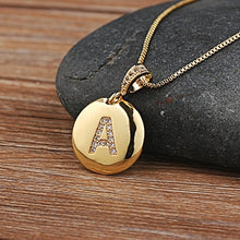 Ladda upp bild till gallerivisning, Top Quality Initial Letter Necklace Gold 26 Letters | Charm Necklaces Pendants
