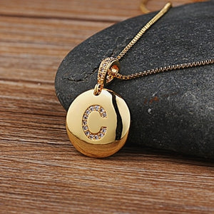 Top Quality Initial Letter Necklace Gold 26 Letters | Charm Necklaces Pendants