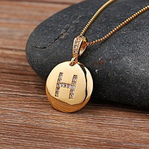 Top Quality Initial Letter Necklace Gold 26 Letters | Charm Necklaces Pendants