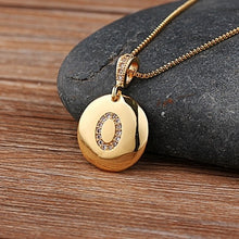 Cargar imagen en el visor de la galería, Top Quality Initial Letter Necklace Gold 26 Letters | Charm Necklaces Pendants
