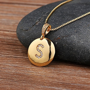 Top Quality Initial Letter Necklace Gold 26 Letters | Charm Necklaces Pendants