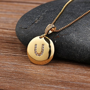 Top Quality Initial Letter Necklace Gold 26 Letters | Charm Necklaces Pendants