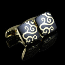 Lataa kuva Galleria-katseluun, French shirt cufflink for mens Brand designer Cuffs link Button male Gold High Quality Luxury Wedding
