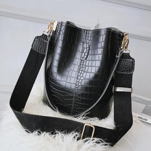 Ladda upp bild till gallerivisning, Ansloth Crocodile Crossbody Bag For Women Shoulder Bag Brand Designer Women Bags Luxury PU Leather Bag Bucket Bag Handbag HPS405
