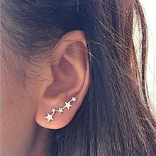 Cargar imagen en el visor de la galería, Hot Crystal Flower Stud Earrings for Women Fashion Jewelry Gold Silver Rhinestones Earrings Gift for Party and Best Friend
