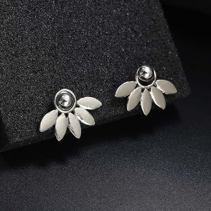 Hot Crystal Flower Stud Earrings for Women Fashion Jewelry Gold Silver Rhinestones Earrings Gift for Party and Best Friend