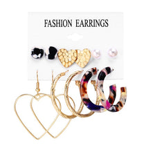 Cargar imagen en el visor de la galería, Simple Plain Gold Color Metal Pearl Hoop Earrings Fashion Big Circle Hoops Statement Earrings for Women Party Jewelry
