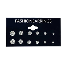 Load image into Gallery viewer, EN 12 Pairs Flower Women&#39;S Earrings Set Pearl Crystal Stud Earrings Boho Geometric Tassel Earrings For Women 2020 Jewelry Gift
