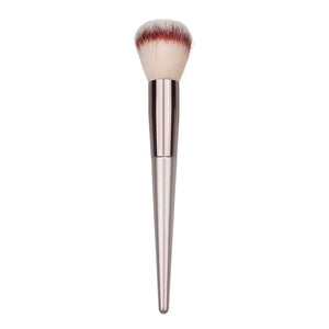 Wooden Champagne Makeup Brushes Set