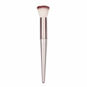 Wooden Champagne Makeup Brushes Set