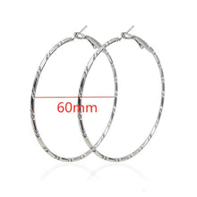 Indlæs billede til gallerivisning 40mm 60mm 70mm 80mm Exaggerate Big Smooth Circle Hoop Earrings Brincos Simple Party Round Loop Earrings for Women Jewelry
