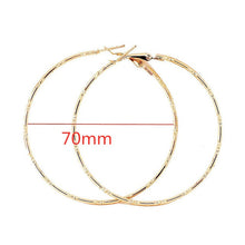 Indlæs billede til gallerivisning 40mm 60mm 70mm 80mm Exaggerate Big Smooth Circle Hoop Earrings Brincos Simple Party Round Loop Earrings for Women Jewelry
