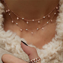 Load image into Gallery viewer, Boho Multi-element Crystal Necklaces For Women Fashion Gold Necklace Vintage Multiple Layers Pendant Necklace Jewelry Gift
