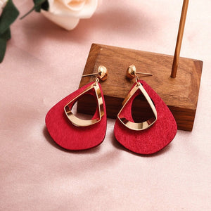 New Fashion Round Dangle Drop Korean Earrings For Women | Geometric Round Heart Gold Earring 2020