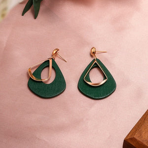 New Fashion Round Dangle Drop Korean Earrings For Women | Geometric Round Heart Gold Earring 2020