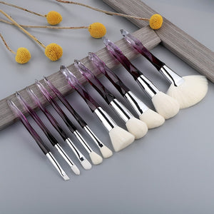 Crystal Makeup Brushes Set