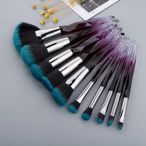 Crystal Makeup Brushes Set