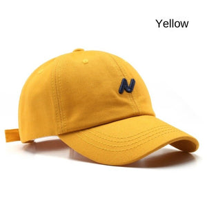 SLECKTON Casual Baseball Cap for Women and Men Fashion N Embroidery Summer Visors Cap Boy Girls Cotton Snapback Hat Casquette