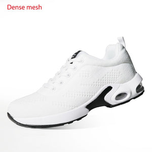 Women Lightweight Sneakers Air Cushion Ladies Trainers Basket Tenis Casual White Platform Flat Sneakers Breathable Mesh Comfort