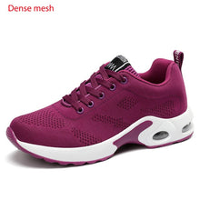 Ladda upp bild till gallerivisning, Women Lightweight Sneakers Air Cushion Ladies Trainers Basket Tenis Casual White Platform Flat Sneakers Breathable Mesh Comfort
