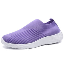 Indlæs billede til gallerivisning Women Shoes Plus Size Sneakers Women Breathable Mesh Sports Shoes Female Slip On Platform Sneakers White Knit Sock Shoes Casual
