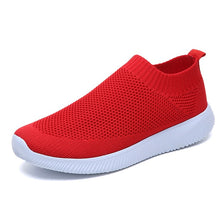 Indlæs billede til gallerivisning Women Shoes Plus Size Sneakers Women Breathable Mesh Sports Shoes Female Slip On Platform Sneakers White Knit Sock Shoes Casual
