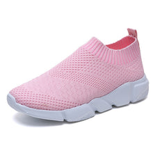 Cargar imagen en el visor de la galería, Women Shoes Plus Size Sneakers Women Breathable Mesh Sports Shoes Female Slip On Platform Sneakers White Knit Sock Shoes Casual
