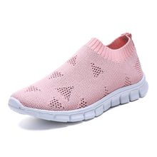 Cargar imagen en el visor de la galería, Women Shoes Plus Size Sneakers Women Breathable Mesh Sports Shoes Female Slip On Platform Sneakers White Knit Sock Shoes Casual
